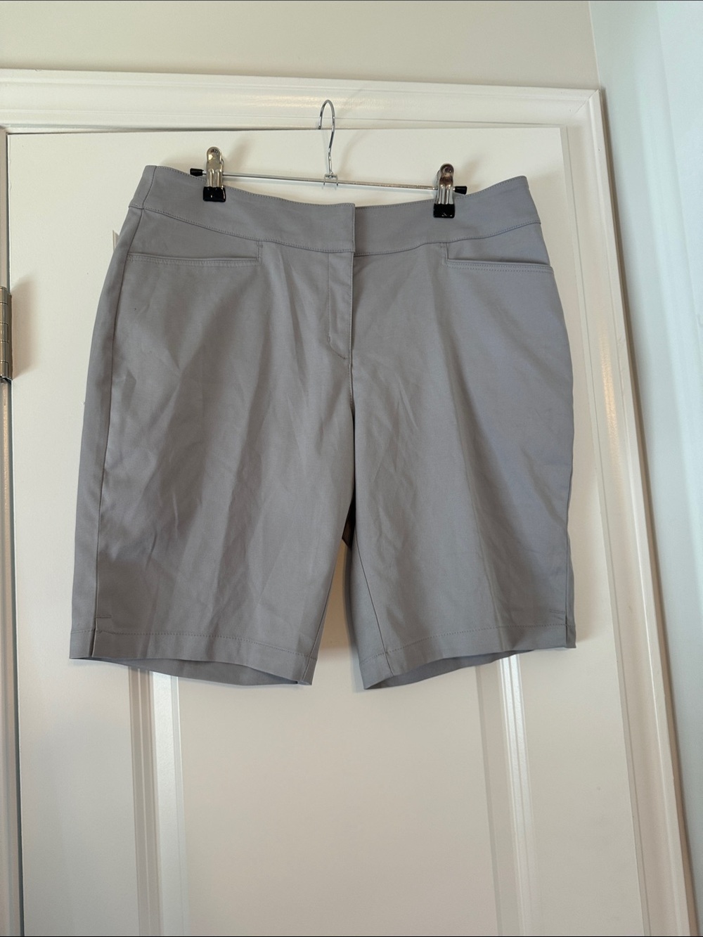 PGA Tour Light Gray Performance Bermuda Shorts